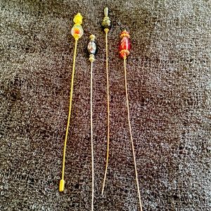 Vintage HatPins a lot of 4 Beautiful pins